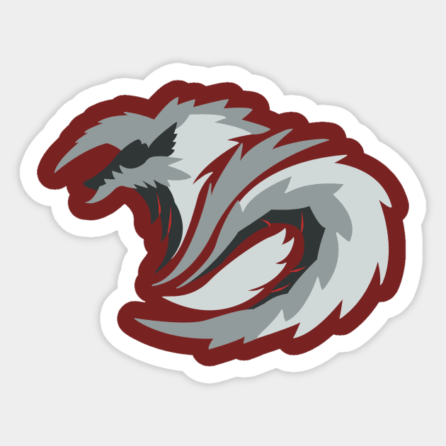 New Moon's Lightning - Stygian Zinogre Sticker by kinokashi